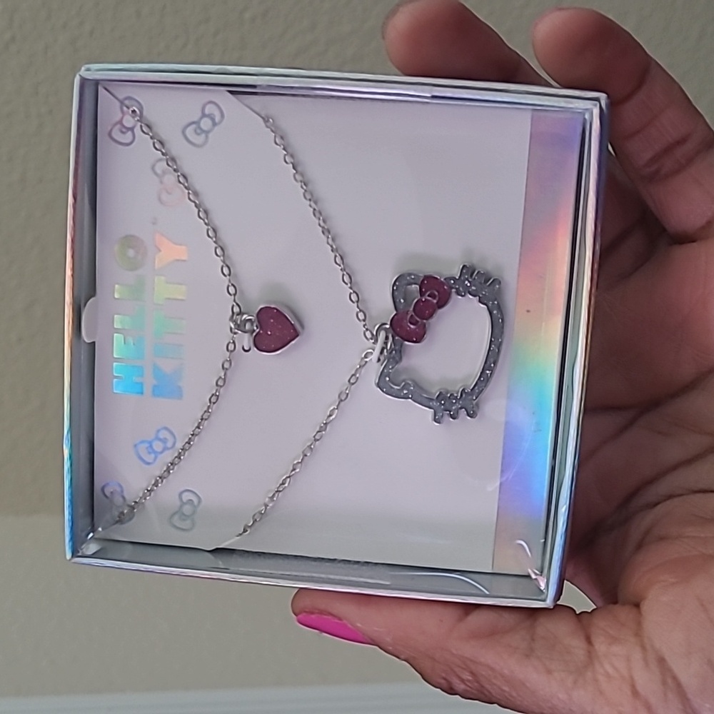 Hello Kitty Crystal Pendant Necklace